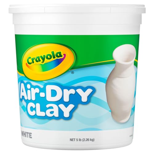 Crayola Air Dry Clay (5lbs) for Kids, White Modeling Bulk Craft Supplies [Amazon Exclusive]