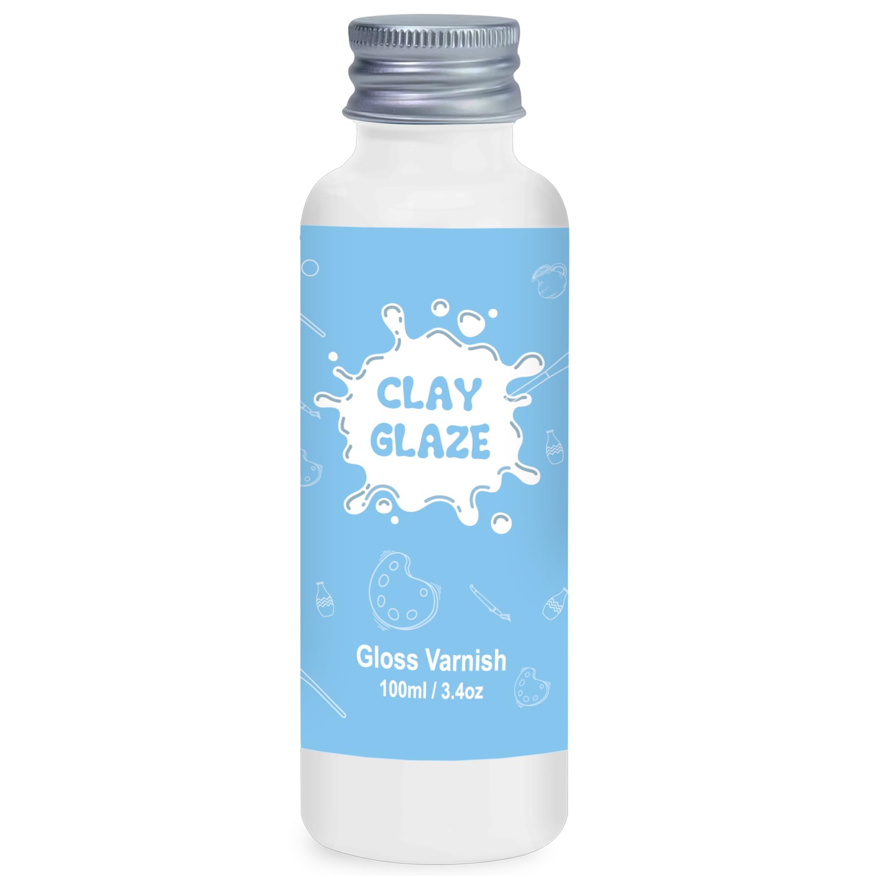 Glossy Finish Air Dry Clay Varnish