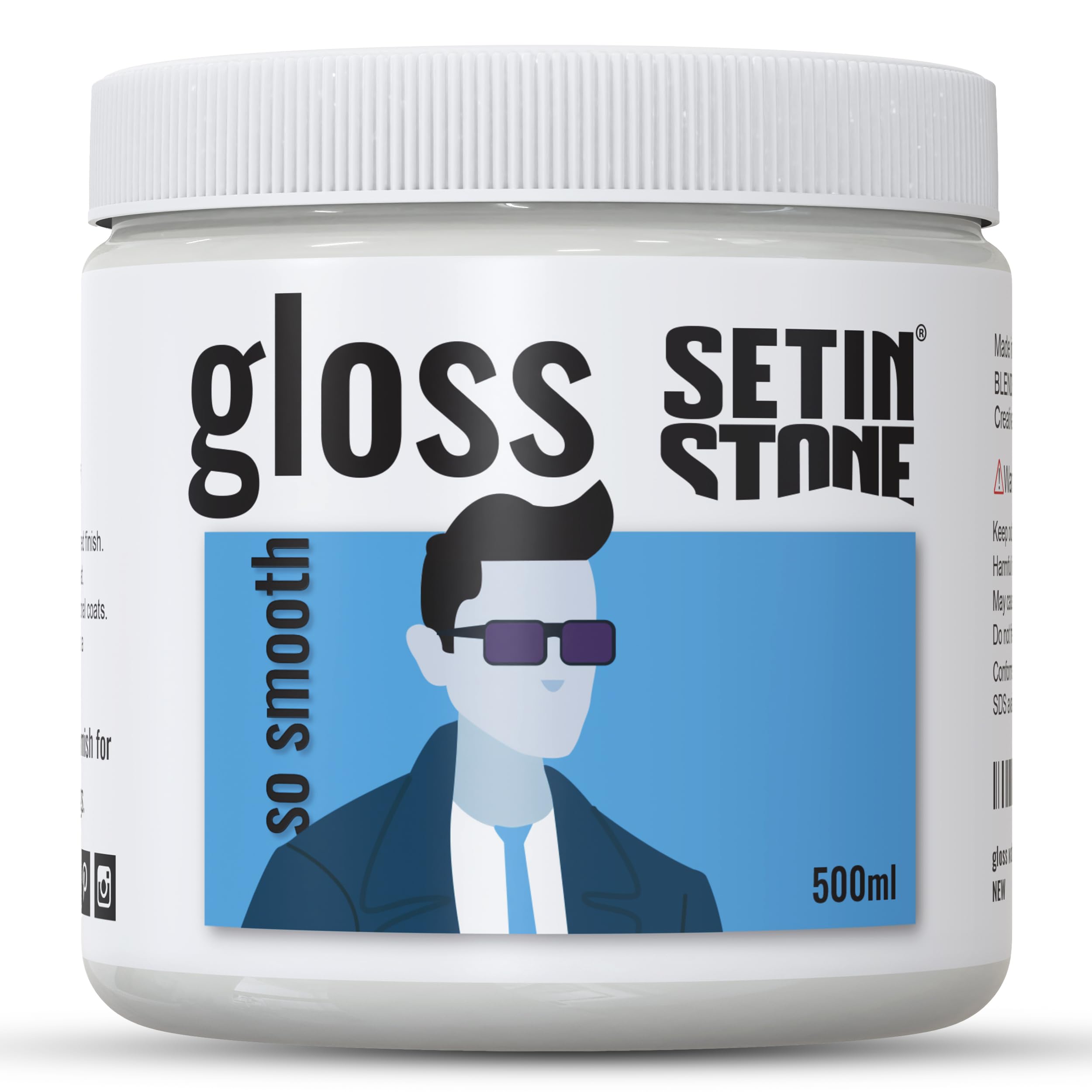 Non-Toxic Water-Based Gloss Varnish Sealer for Eco Resin - 16oz Waterproof Stain-Resistant